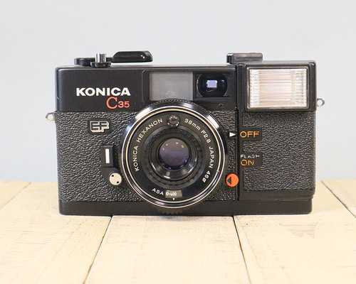 完動品/3ヶ月保証】オールドフィルムカメラ コニカ KONICA C35