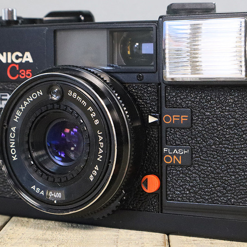 完動品/3ヶ月保証】オールドフィルムカメラ コニカ KONICA C35 EF S