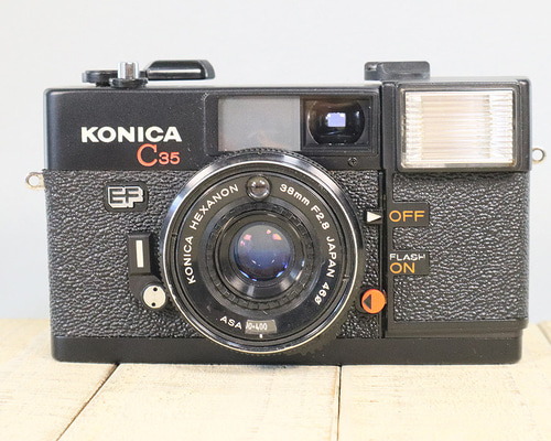 完動品/3ヶ月保証】オールドフィルムカメラ コニカ KONICA C35 EF S