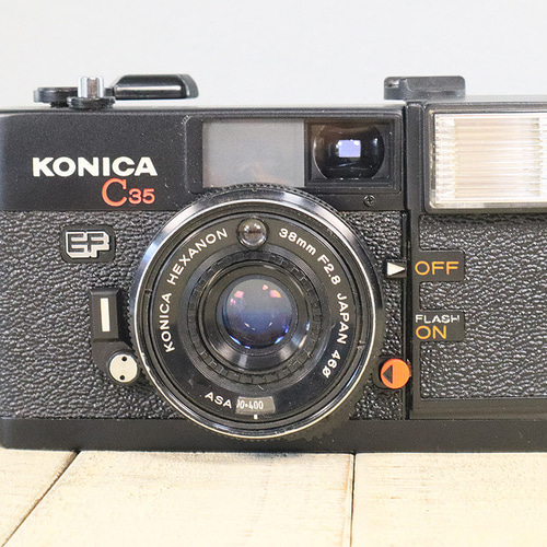 完動品/3ヶ月保証】オールドフィルムカメラ コニカ KONICA C35 EF S