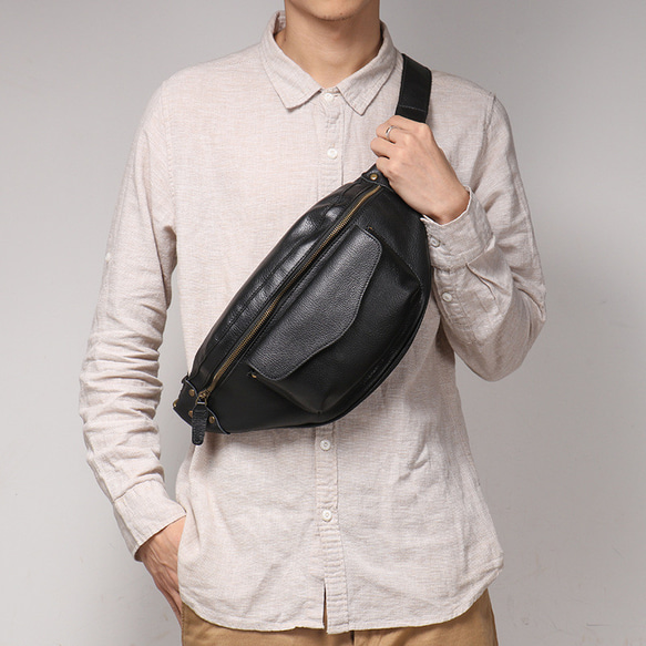 本革 チェストバッグ レザー ショルダーバッグ メンズ オートバイバッグ 牛革ボディバッグ彼氏友達父の日誕生日プレゼント 本革 メンズ ショルダーバッグ バッグ 旅行バッグ