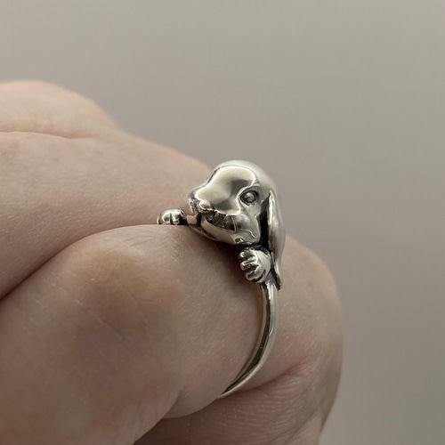 ロップイヤーうさぎリング 指輪・リング arabesque arts 通販 16131365