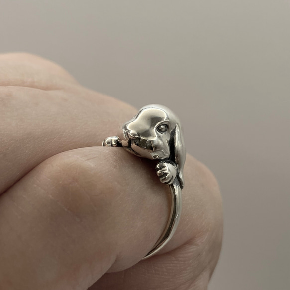 ロップイヤーうさぎリング 指輪・リング arabesque arts 通販 16131365