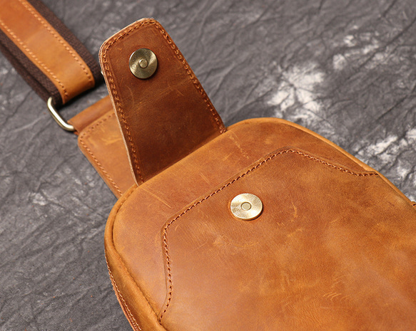 本革 チェストバッグ レザー ショルダーバッグ メンズ オートバイバッグ 牛革ボディバッグ彼氏友達父の日誕生日プレゼント 本革 メンズ ショルダーバッグ バッグ 旅行バッグ