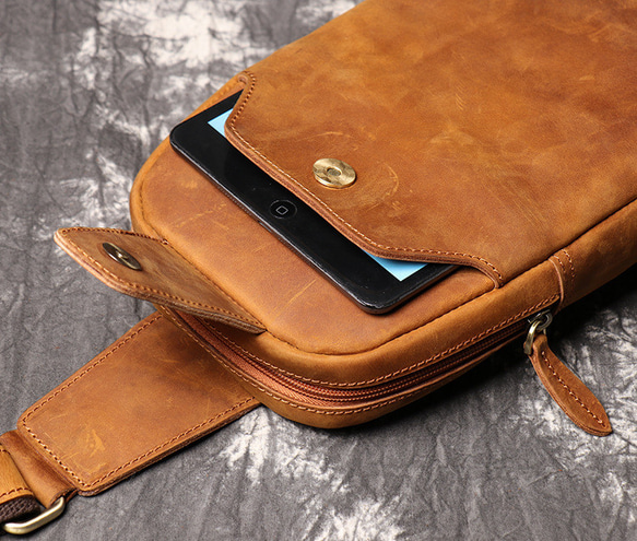 本革 チェストバッグ レザー ショルダーバッグ メンズ オートバイバッグ 牛革ボディバッグ彼氏友達父の日誕生日プレゼント 本革 メンズ ショルダーバッグ バッグ 旅行バッグ