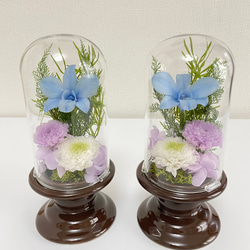 プリザーブドフラワー仏花 一基 ミニドーム18センチ 小サイズ プリザーブドフラワー仏花 一基 ミニドーム18センチ 小サイズ