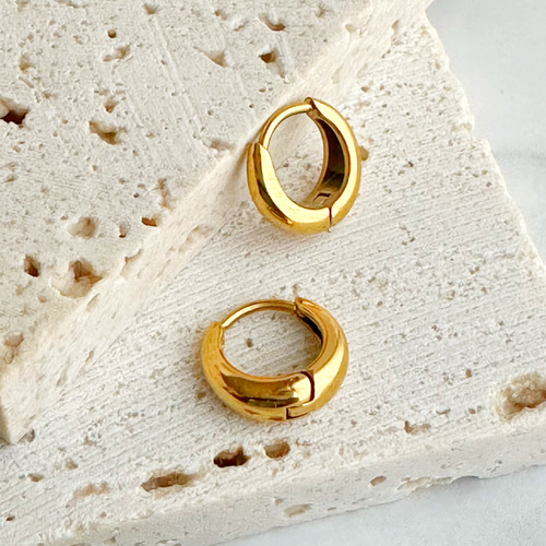 K18 フープピアス K18フープピアスドロップデザインピアス