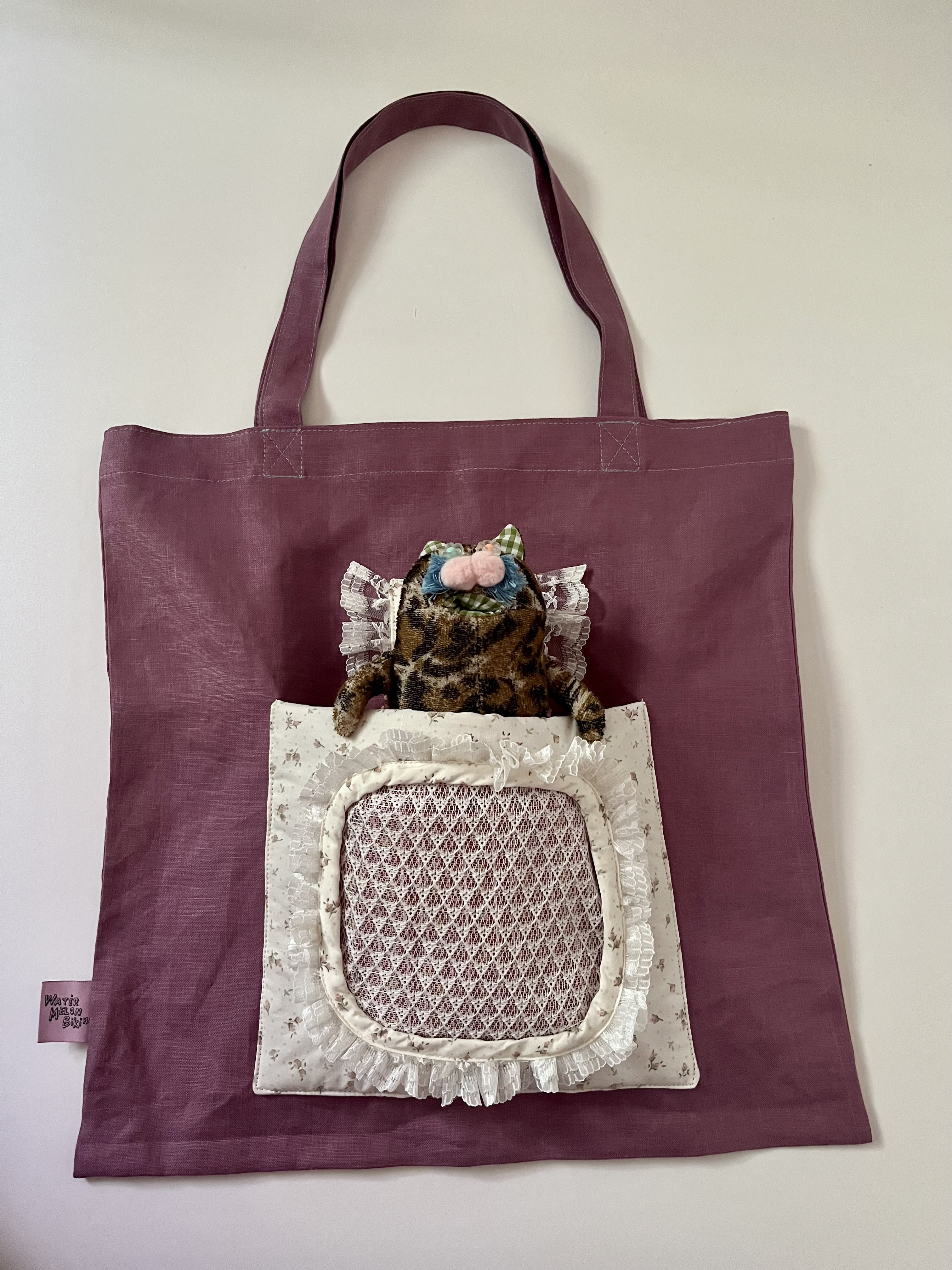 にゃんぶーさんとおでかけバック（ひょう柄にゃんぶーさん）