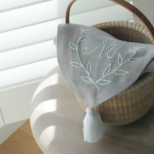 ナンタケット] のインナーバッグ。イニシャルの刺繍、お入れし