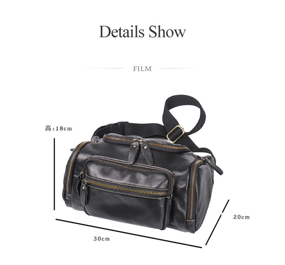 本革 チェストバッグ レザー ショルダーバッグ メンズ オートバイバッグ 牛革ボディバッグ彼氏友達父の日誕生日プレゼント G1685925940(12870円)