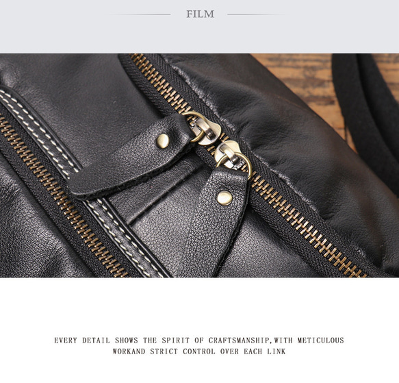 本革 チェストバッグ レザー ショルダーバッグ メンズ オートバイバッグ 牛革ボディバッグ彼氏友達父の日誕生日プレゼント G1685925940(12870円)