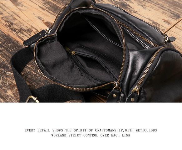 本革 チェストバッグ レザー ショルダーバッグ メンズ オートバイバッグ 牛革ボディバッグ彼氏友達父の日誕生日プレゼント G1685925940(12870円)