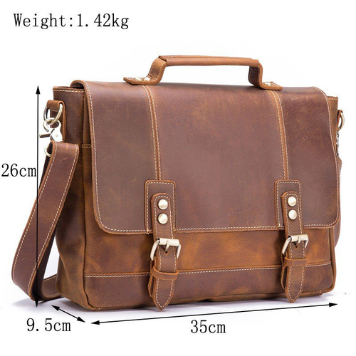 レザー ブリーフケース メンズ 本革 通勤鞄 手提げ鞄 アンティーク