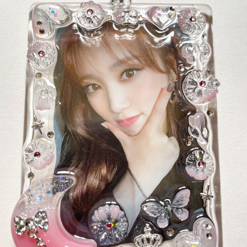 硬質ケース トレカデコ トレカケース キーホルダー 001 名刺入れ 