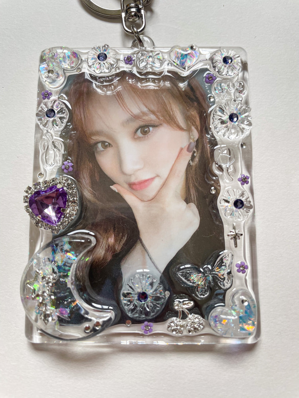 硬質ケース トレカデコ トレカケース キーホルダー 003 名刺入れ