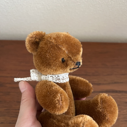 オーダー用】口開きテディベア 高級モヘア ぬいぐるみ menino
