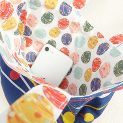 水風船の2way巾着バッグ　赤 11枚目の画像