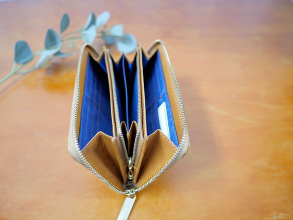 【訳あり】ｷｭｲｰﾙﾃﾞｿﾝ ★福袋★訳あり福袋「Creema限定」　キレイ色財布 《キャメル》CU213CA 3枚目の画像