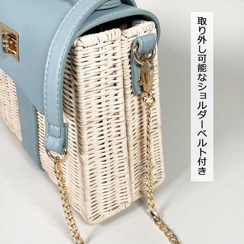 完売】 かごバッグ 2way ラタン カゴバック ショルダー 斜めがけ