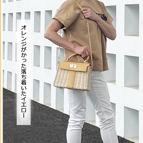 完売】 かごバッグ 2way ラタン カゴバック ショルダー 斜めがけ