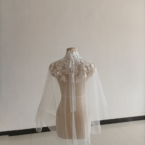 送料無料！エレガント トップス ケープ風ボレロ ウエディングドレス  