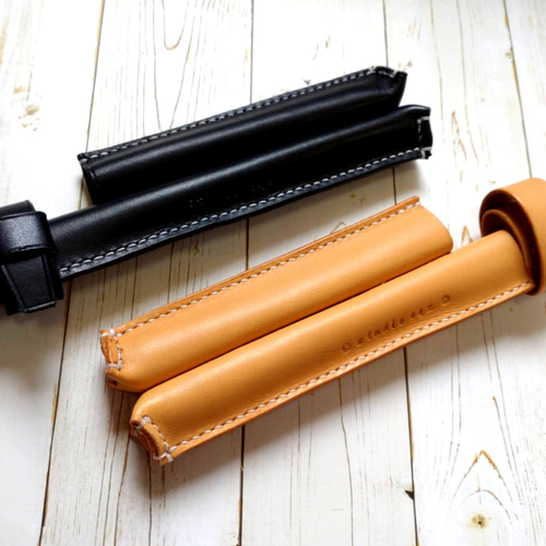 ヌメ革黒ティップカバー兼ロッドベルト その他ケース StudioOQZ 通販