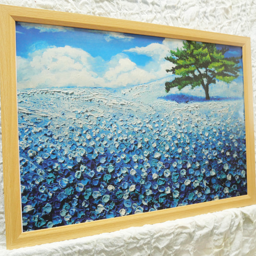 アートプリンター【ネモフィラの丘】 絵画 HR 通販 16133667