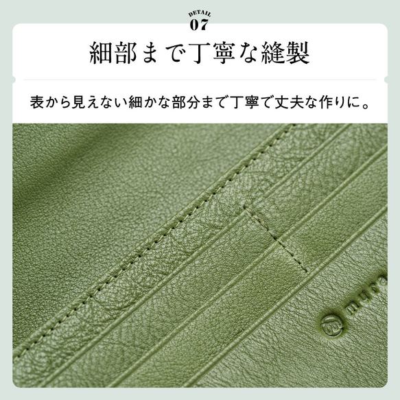 エコレザー 日本製スナップボタン 牛本革 がま口 長財布　ブラック【送料無料】（cs-02） 11枚目の画像