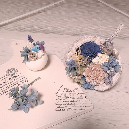 受注制作】幸せの実☆*新色☆ホワイトブッダナッツアレンジ