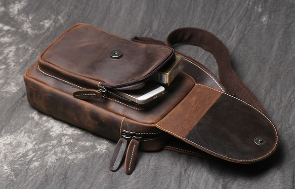 本革 チェストバッグ レザー ショルダーバッグ メンズ オートバイバッグ 牛革ボディバッグ彼氏友達父の日誕生日プレゼント 本革 メンズ ショルダーバッグ バッグ 旅行バッグ