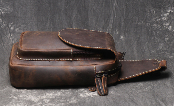 本革 チェストバッグ レザー ショルダーバッグ メンズ オートバイバッグ 牛革ボディバッグ彼氏友達父の日誕生日プレゼント 本革 メンズ ショルダーバッグ バッグ 旅行バッグ