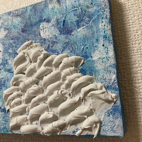 抽象画　空　原画　テクスチャーアート　絵画　アート fantasy sky＊テクスチャーアート 絵画 原画 抽象画 海 空