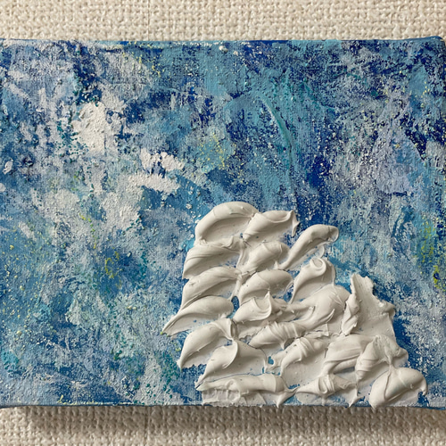 あおぞら / テクスチャーアート / 抽象画 / 原画 絵画 memerapo