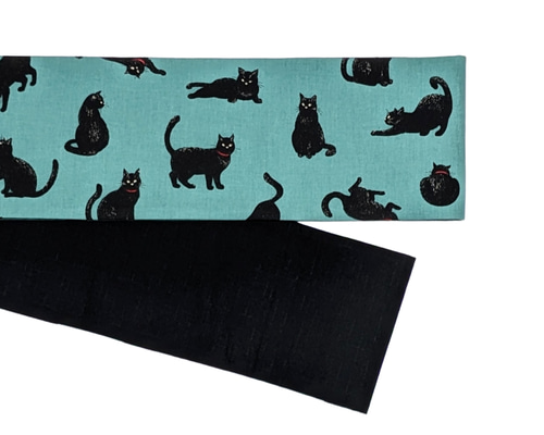 猫の手デザイン 半幅帯 ・リバーシブル・ふりふ・ 猫デザイン 半幅帯 リバーシブル箱付き 西陣 田中伝 - メルカリ