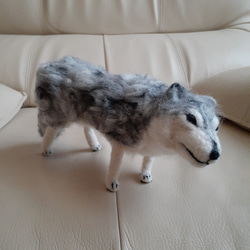 愛犬 オーダー 再現♡シベリアンハスキー♡世界でたった一つ♡羊毛