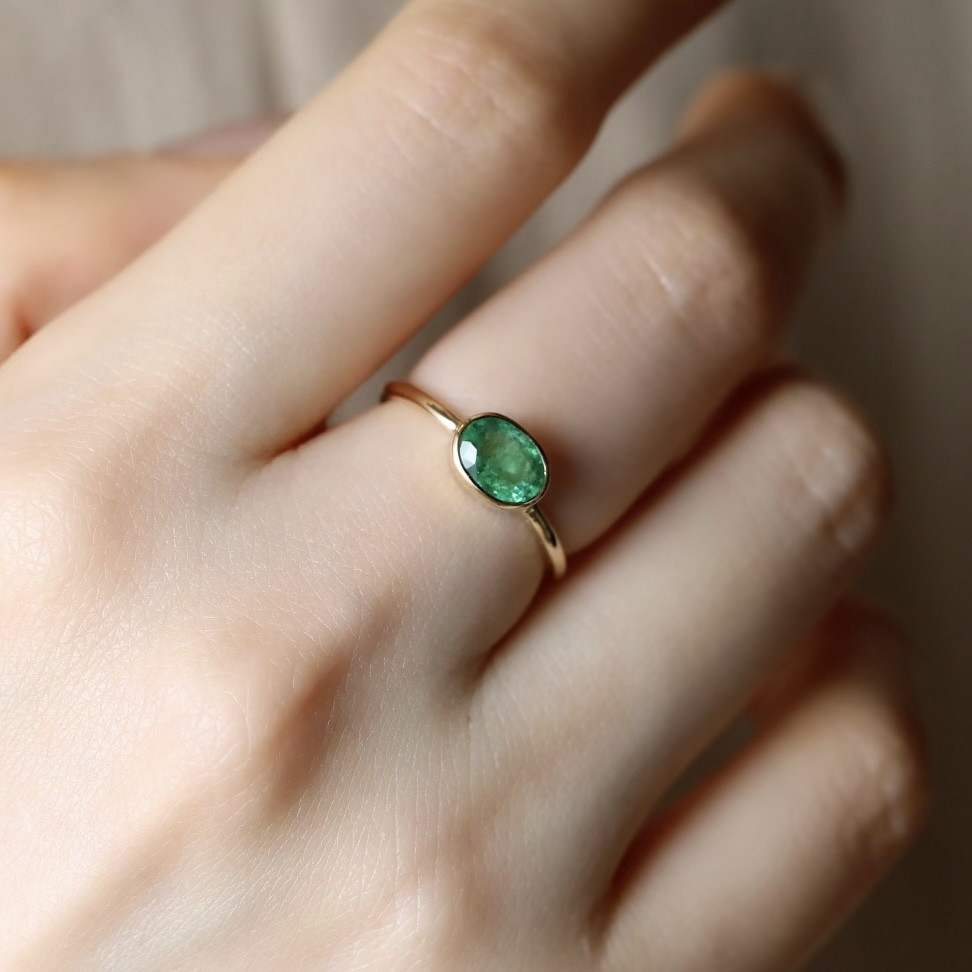 再度値下げします。K14 WG 枠リングとアメジスト