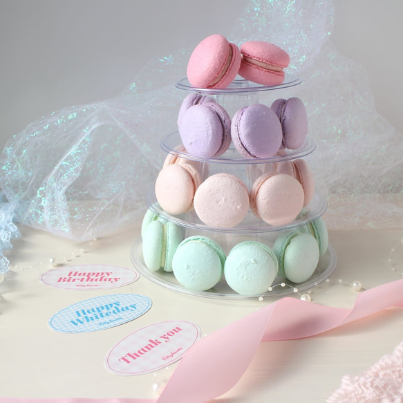 【パステルマカロンタワー】レアチーズケーキ~ Pastel Dreamy Macaron Tower ~ 6枚目の画像