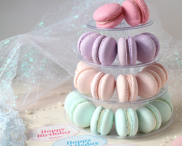 【パステルマカロンタワー】レアチーズケーキ~ Pastel Dreamy Macaron Tower ~ 9枚目の画像