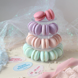 【パステルマカロンタワー】レアチーズケーキ~ Pastel Dreamy Macaron Tower ~ 3枚目の画像