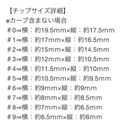 【10本用】リングネイルチップ 4枚目の画像