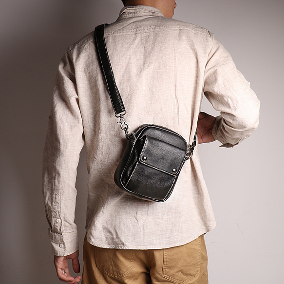 本革ショルダーバッグ メンズ レザー 斜めかけ メッセンジャーバッグ 牛革ボディバッグ 彼氏 友達 父の日 誕生日黒 メンズ メッセンジャーバッグ 彼氏 友達 父の日 バッグ 旅行バッグ 本革