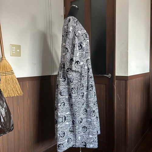 浴衣リメイク 本染ワンピース ワンピース 夢想庵 通販 16136198