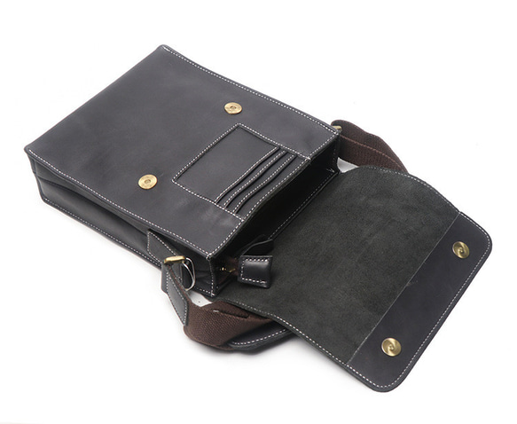 本革ショルダーバッグ メンズ レザー 斜めかけ メッセンジャーバッグ 牛革ボディバッグ 彼氏 友達 父の日 誕生日黒                                     お求め前にお読みいただくと安心 I1438008730(10920円)