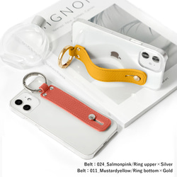 32色　クリアケーリング　ハンドベルト　全機種対応　夏　お出かけ　くすみカラー　iPhone#mm00000072 4枚目の画像