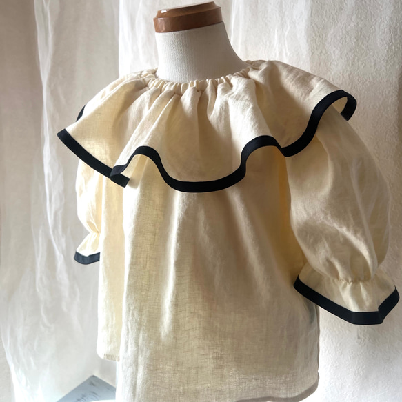 大ぶりフリル襟 スモックブラウス 子供服 joy!milk 通販 16136324
