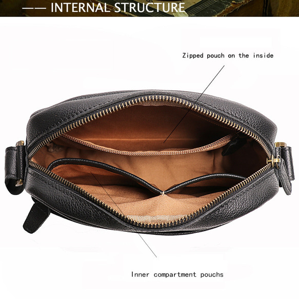 本革ショルダーバッグ メンズ レザー 斜めかけ メッセンジャーバッグ 牛革ボディバッグ 彼氏 友達 父の日 誕生日黒 メンズ メッセンジャーバッグ 彼氏 友達 父の日 バッグ 旅行バッグ 本革