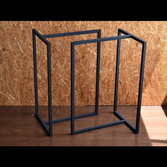 ☆サイズオーダー可能☆T型　アイアン製　鉄脚　2脚　21㎜角パイプ　テーブル脚 