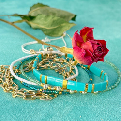 ティラビーズブレスレット BUBBLE GUM｜ラムネソーダ ブレスレット