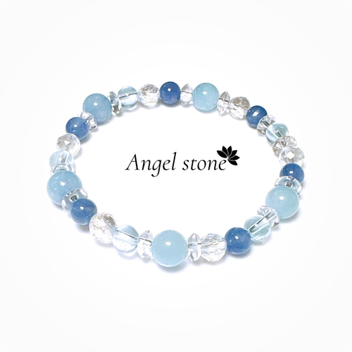 再販不可　ブルートパーズ☾　ハート　セイロンサファイア　アクアマリン　ブレス ストレスを和らげ 癒し 幸運を引き寄せる】アクアマリン ブルー