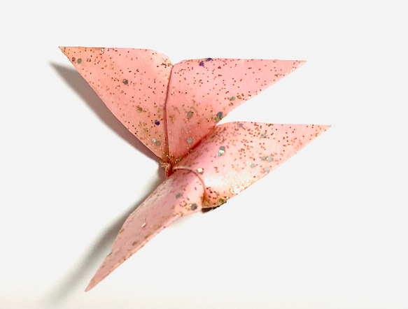蝶のブローチ・ピンク 8枚目の画像